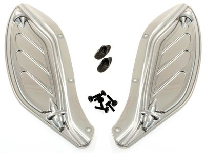 Vindavvisare Dragon Wing kåpa FLHT/X & Trike 96-upp, Spegelglas.Küry