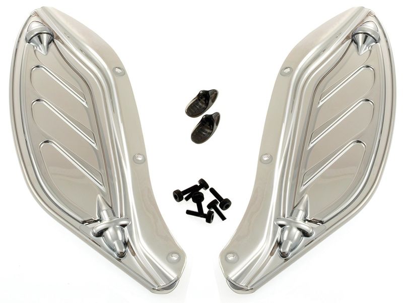 Vindavvisare Dragon Wing kåpa FLHT/X & Trike 96-upp, Spegelglas.Küry