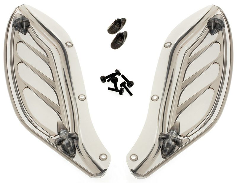 Vindavvisare Dragon Wing FLHT/X & Trike 96-upp, rökfärgad.Küryakyn