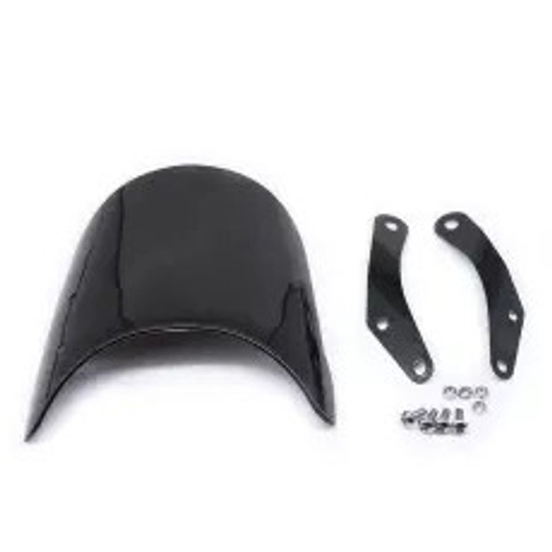 Windscreen universal black headlight mount