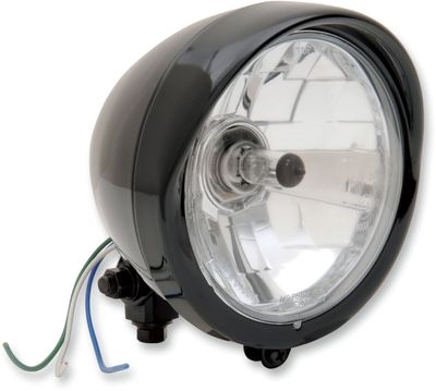 Strålkastare Drag Specialties Diamond-Style Bottom-Mount Assemblies 5-3/4" klar svart