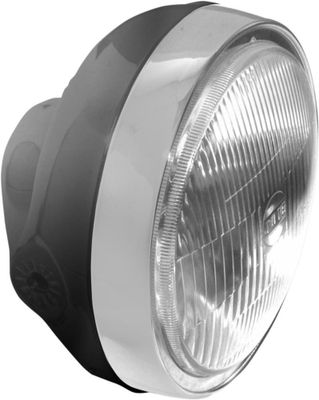 Strålkastare sidomontering Emgo 6-1/4" svart