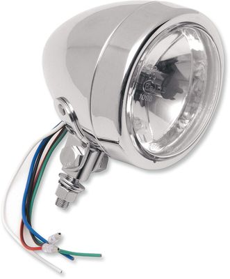 Extraljus Drag Specialties Running Light Plain 4-1/4" klar krom