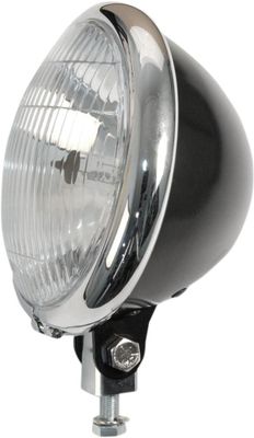 Strålkastare Emgo Bates-Style 5-3/4" svart krom