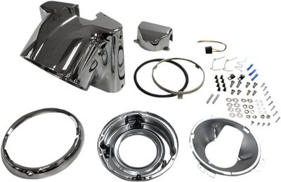 Strålkastare Drag Specialties krom Softail 86-17