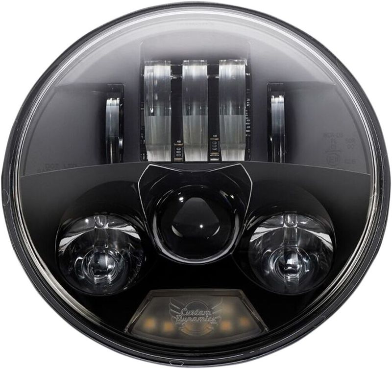 Strålkastare Custom Dynamics ProBEAM ECE 5.75 LED 2022-earlier Harley-Davidson XL svart
