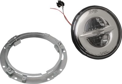 Strålkastare Drag Specialties Reflector-Style 7" LED krom Touring 85-13, FXR 85-92