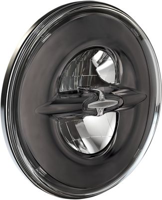 Strålkastare Drag Specialties Reflector-Style 7" LED Touring 14-22, Trike 14-21 krom/svart