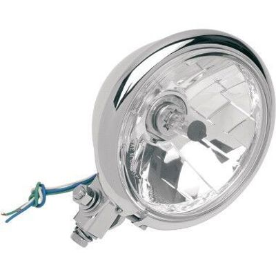 Strålkastare Drag Specialties Diamond-Style Bottom-Mount 14,5cm 5-3/4" krom klar