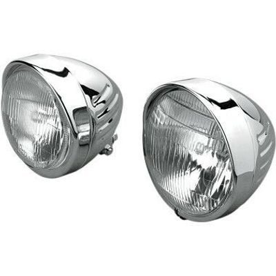 Strålkastare Drag Specialties Springer-Style Headlights Hlite 14,5cm 5-3/4" krom