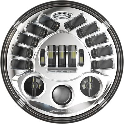 Strålkastare Custom Dynamics Adaptive Adptv 7" krom Indian 14-upp