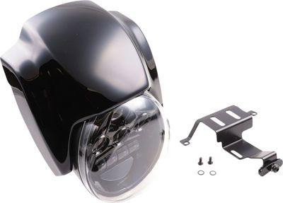 Mask strålkastare Cult-Werk NRS RH1250S Sportster S 21-26 blankmattsvart