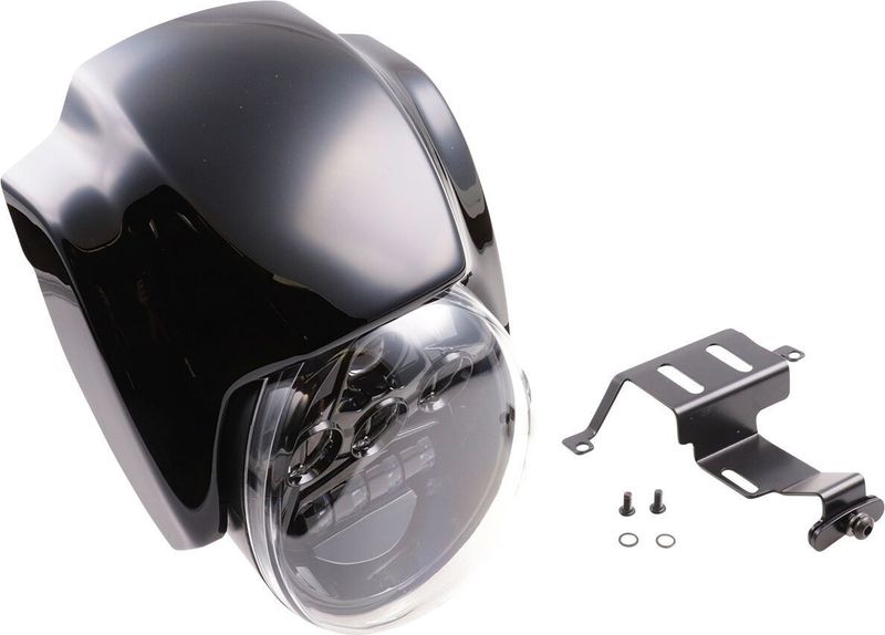 Mask strålkastare Cult-Werk NRS RH1250S Sportster S 21-26 blankmattsvart