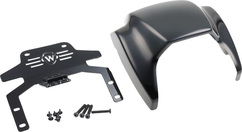 Mask strålkastare Cult-Werk V-Rod style Softail FXBR Breakout 107 m.fl. blanksvart