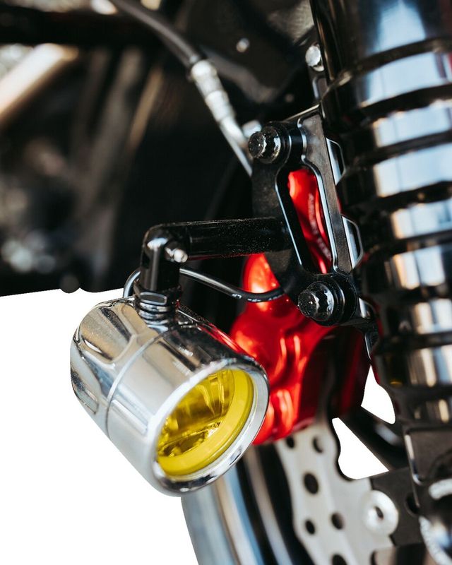 Lampor Custom Dynamics ProBEAM Halo Fog LED krom gul Touring 14-upp