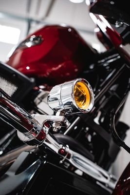 Lampor Custom Dynamics ProBEAM Halo Fog LED krom gul Touring 14-upp
