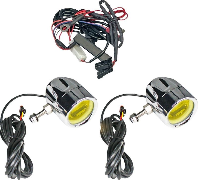 Lampor Custom Dynamics ProBEAM Halo Fog Yelw LED krom