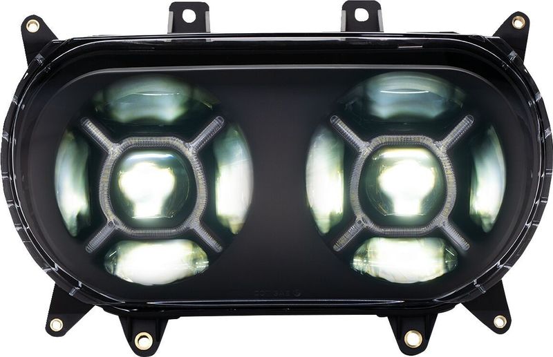 Strålkastare Custom Dynamics Double-X LED Touring 15-24 svart