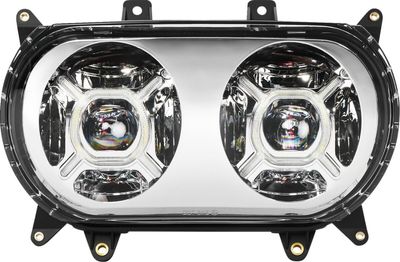 Strålkastare Custom Dynamics Double-X LED Touring 15-24 krom