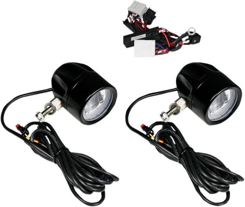 Lampa Custom Dynamics ProBEAM Halo Fog Lamps LED H-D 96-13 svart