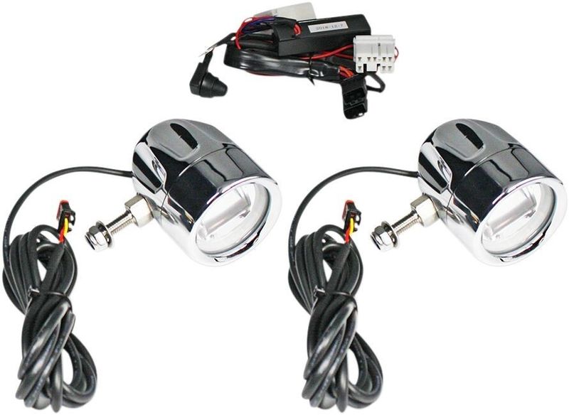 Lampa Custom Dynamics ProBEAM Halo Fog Lamps LED H-D 96-13 krom