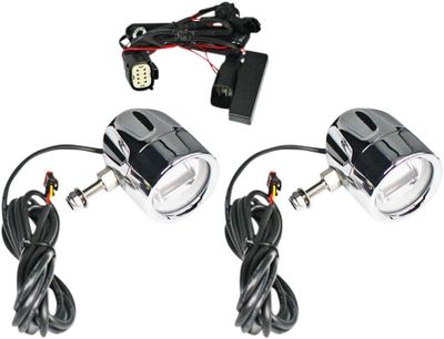 Lampa Custom Dynamics ProBEAM Halo Fog Lamps SS8 LED Touring 10-13 krom