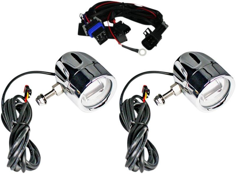 Lampa Custom Dynamics ProBEAM Halo Fog Lamps LED krom Indian 14-upp