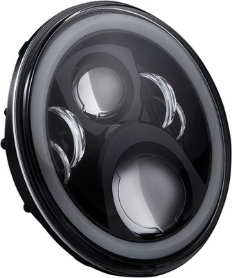 Strålkastare Custom Dynamics Halo Touring Adapter 7" LED H-D 86-upp svart