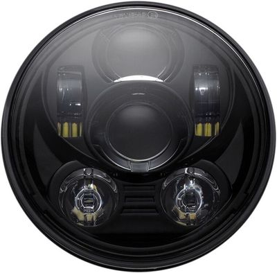 Strålkastare Custom Dynamics 5-3/4" LED H-D 57-24 svart