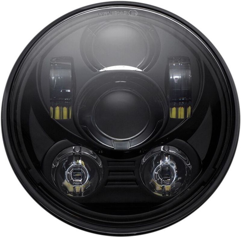 Strålkastare Custom Dynamics 5-3/4" LED H-D 57-24 svart