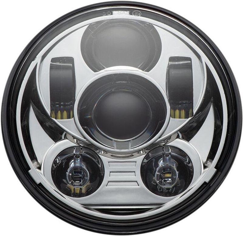 Strålkastare Custom Dynamics 5-3/4" LED H-D 57-24 krom