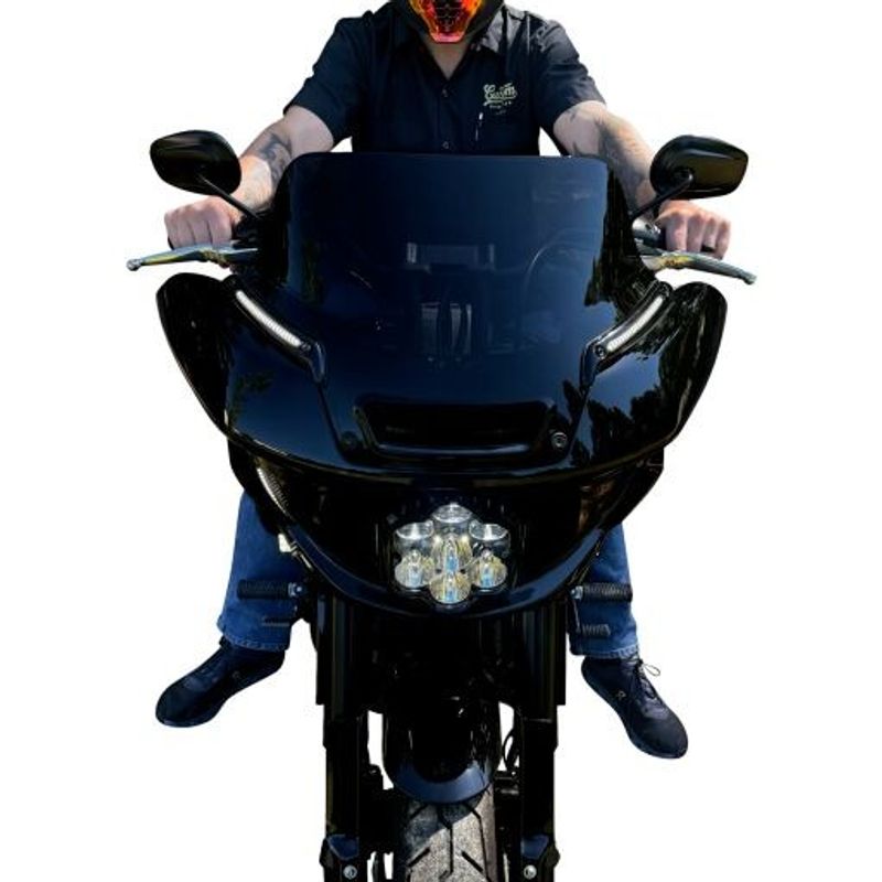 Strålkastare Custom Dynamics Shark Demon 2 LED FXLRST Low Rider ST 22-26