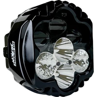 Strålkastare Custom Dynamics Shark Demon LED matt H-D 99-22