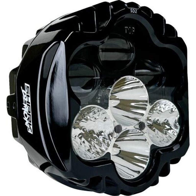 Strålkastare Custom Dynamics Shark Demon LED matt H-D 99-22