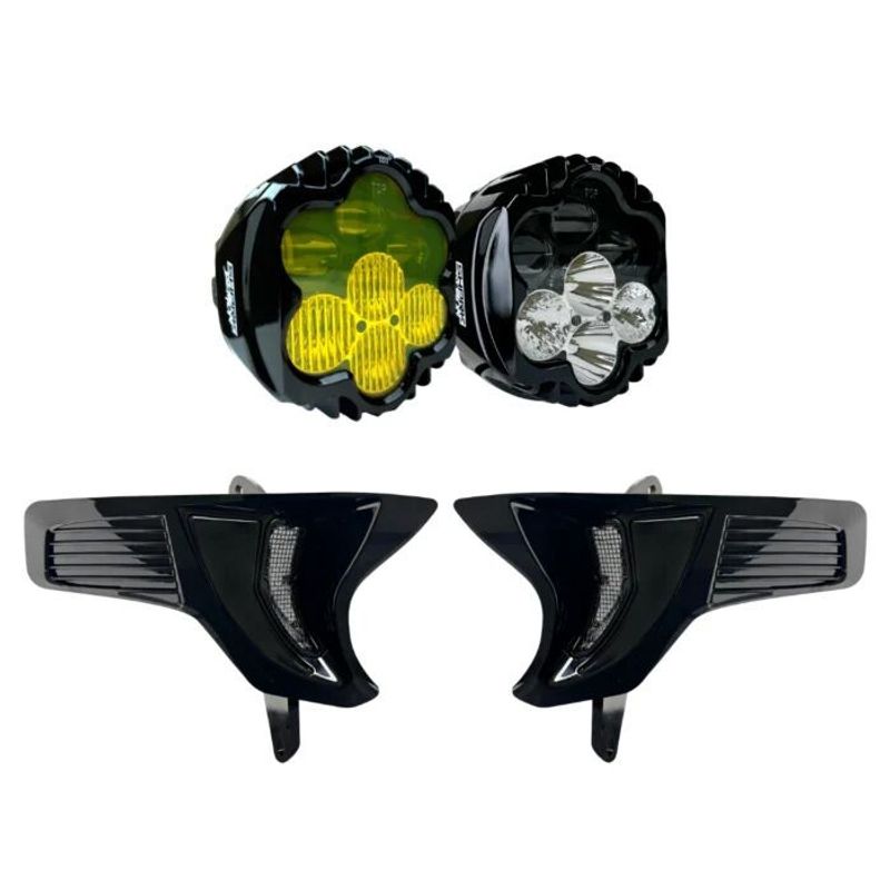 Strålkastare Custom Dynamics Shark Demon 2 dubbel LED Touring 23-upp