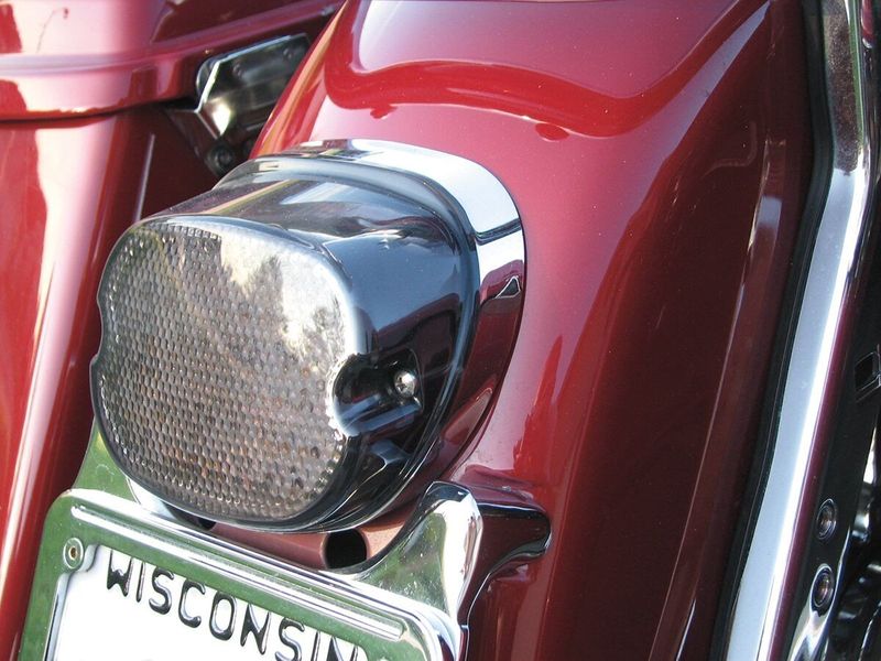 Baklykta Drag Specialties Low-Profile Bottom Smk/bott LED rökfärgad H-D 99-23
