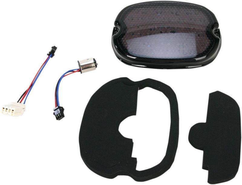 Baklykta Drag Specialties Low-Profile Lopro LED rökfärgad H-D 99-23