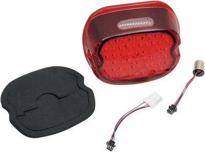 Baklykta Drag Specialties Low-Profile LED röd H-D 99-23