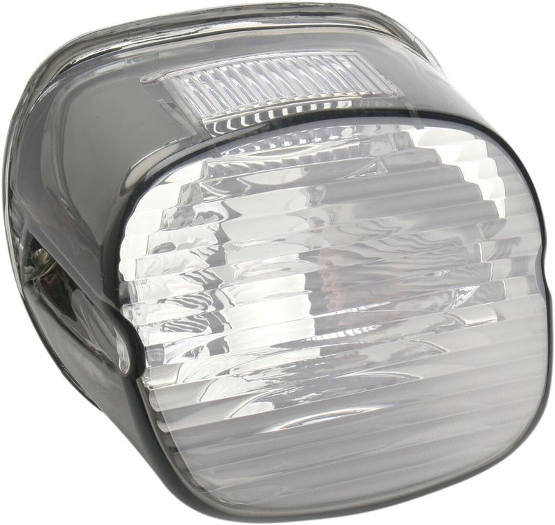 Baklykta laydown LED Drag Specialties rökglas, skyltbelysning upptill 03-22
