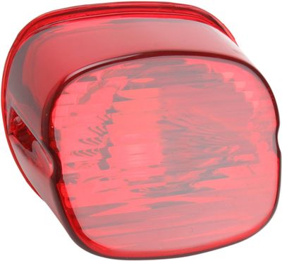 Baklykta laydown LED Drag Specialties rött glas utan skyltbelysning 03-22