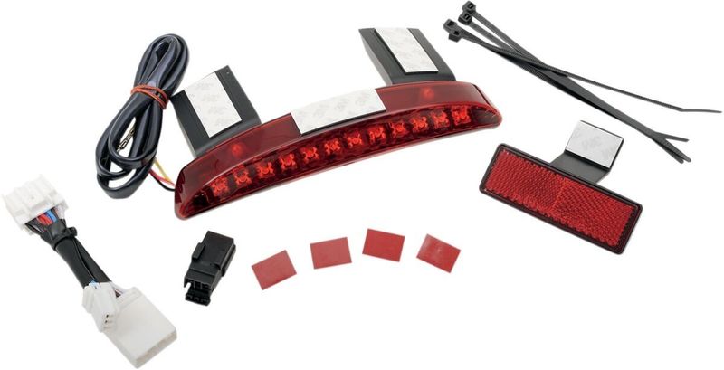 Baklampa Drag Specialties LED rött glas
