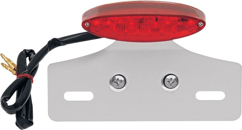 Baklykta mini LED Cat Eye med nummerplåtsfäste Drag Specialties röd