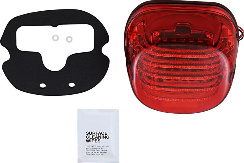 Baklykta Custom Dynamics ProBEAM Low-Profile LED H-D 88-24 röd