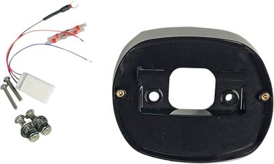 Baklykta Custom Dynamics Baseplate H-D 72-99 svart