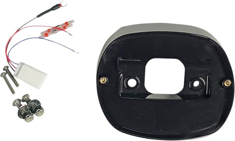 Baklykta Custom Dynamics Baseplate H-D 72-99 svart