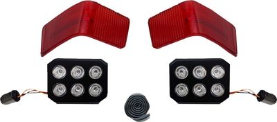 Lampor Custom Dynamics Tour-Pak LED Touring 89-13 röd