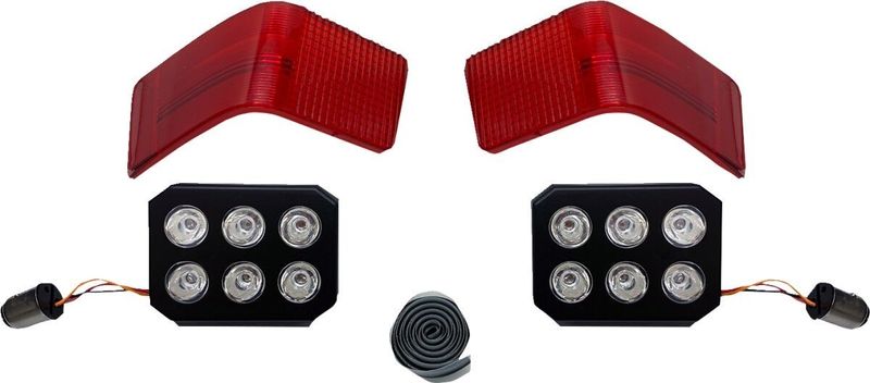 Lampor Custom Dynamics Tour-Pak LED Touring 89-13 röd