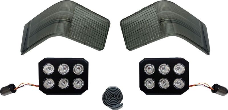 Lampor Custom Dynamics Tour-Pak LED Touring 89-13 rökfärgad
