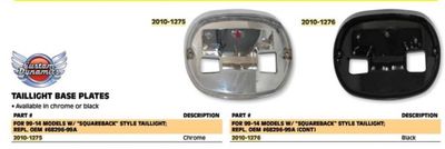 Platta Custom Dynamics H-D 99-24 svart
