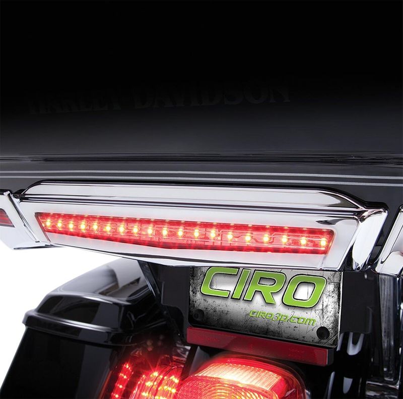 Lampa Ciro Center Brake Tour-Pak krom Touring 14-upp, Trike 14-19